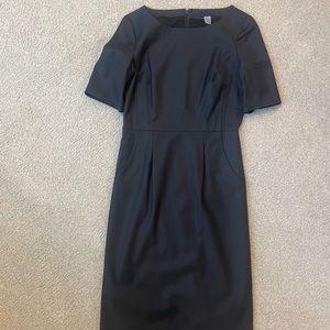 Professional charcoal wool suiting dress for jcrew